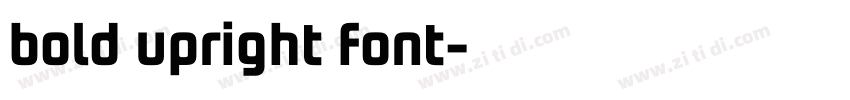 bold upright font字体转换